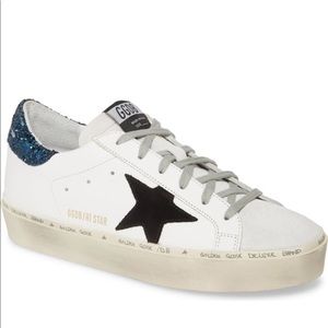 GOLDEN GOOSE Hi-Star Platform Glitter Sneakers